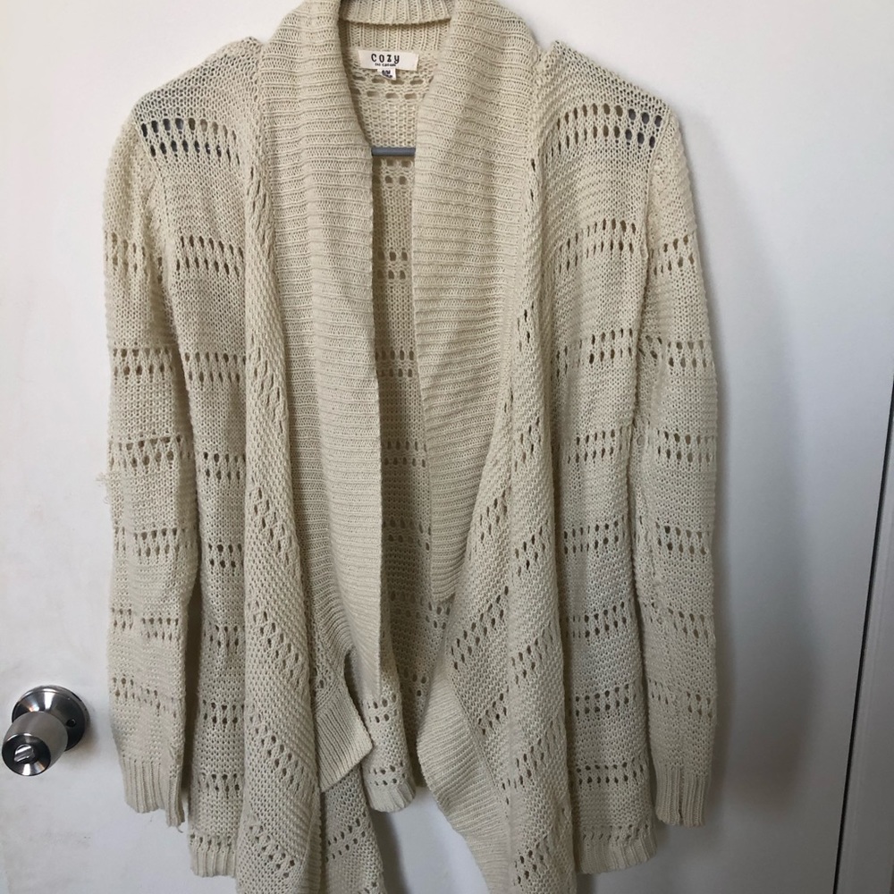 Off-white sweater jacket